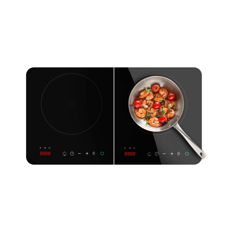 plita cu inductie 2 zone cecotec full magma double, 3500w, touch control, 10 niveluri