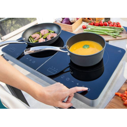 plita cu inductie 2 zone cecotec full magma double, 3500w, touch control, 10 niveluri