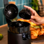 storcator de citrice cecotec essentialvita hyden 120, 120w, 2 conuri, anti picurare