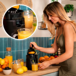 storcator de citrice cecotec essentialvita hyden 120, 120w, 2 conuri, anti picurare