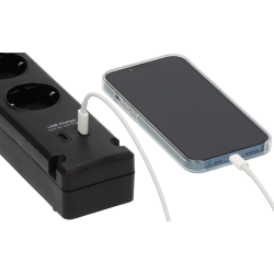 prelungitor brennenstuhl bremounta 5 prize, 2 x usb-c, 3m, buton on off, prindere in suruburi