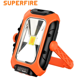 lanterna led superfire gm05,  panou solar, 500 lumeni, acumulator 5200mah, incarcare, usb-c