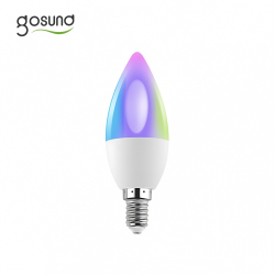 bec led rgb smart gosund wb6, rgb+cw, 5w, e14, control din aplicatie