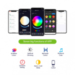 bec led rgb smart gosund wb6, rgb+cw, 5w, e14, control din aplicatie bec led rgb smart gosund wb6, rgb+cw, 5w, e14, control din aplicatie
