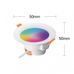 spot led incastrabil gosund lb10, rgb+cw,5w, control din aplicatie