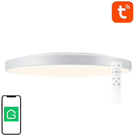 plafoniera cu led gosund lb11, rgb+cw, 32cm, 24w,1920lm,  telecomanda, control aplicatie