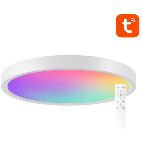plafoniera cu led gosund lb12, rgb+cw, 30cm, 24w,1920lm,  telecomanda, control aplicatie