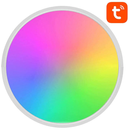 plafoniera cu led gosund lb12, rgb+cw, 30cm, 24w,1920lm,  telecomanda, control aplicatie