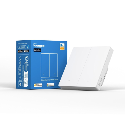 intrerupator smart sonoff m5-2c-86w, wifi, 10a, matter, 2 canale