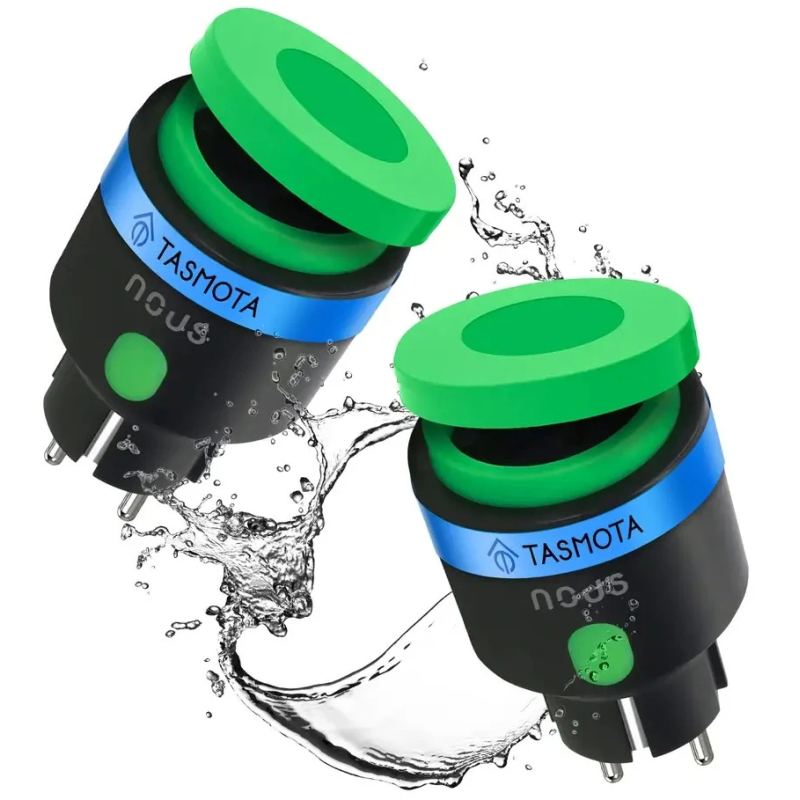 set 2 prize inteligente wifi pentru exterior nous a6t, ip44, 16a - tasmota