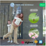 priza inteligenta wifi pentru exterior nous a6z,16a - zigbee 3.0, monitorizare energie, ip44