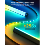 set banda si lampi led pentru tv govee tv backlight 3 lite kit, h605a, rgbicw, tv 55-65, alexa, google assistant