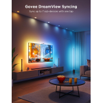 set banda si lampi led pentru tv govee tv backlight 3 lite kit, h605a, rgbicw, tv 55-65, alexa, google assistant