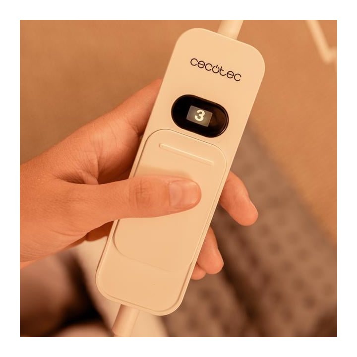 incalzitor picioare cecotec heatconfort, 100 w, 3 niveluri de temperatura, oprire automata