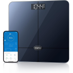 cantar de baie smart renpho r-a016,  bluetooth, maxim 180kg, negru,mod de sarcina, 13 masuratori, bmi, compatibil cu samsung hea