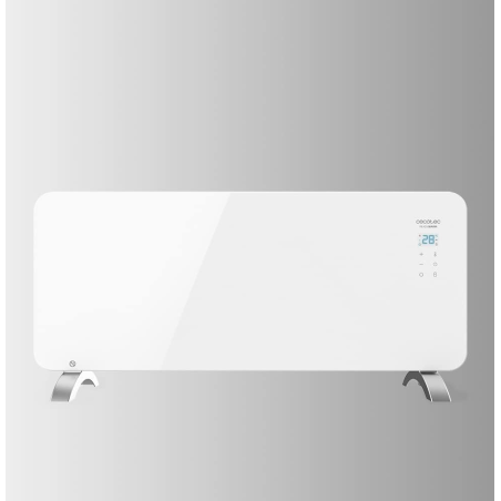 convector electric panou de sticla cecotec ready warm 6750 crystal smart, wifi, 2000 w, 20 m2, control aplicatie