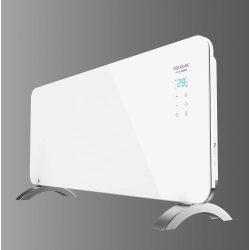 convector electric panou de sticla cecotec ready warm 6750 crystal smart, wifi, 2000 w, 20 m2, control aplicatie