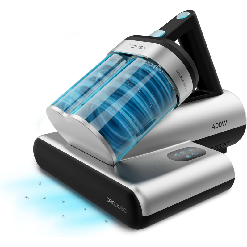 aspirator uv de pat antiacarieni cecotec conga rockstar 4000, 400w, 13000pa, aer cald, depozit dublu