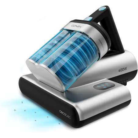 aspirator uv de pat antiacarieni cecotec conga rockstar 4000, 400w, 13000pa, aer cald, depozit dublu