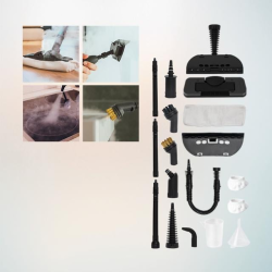 aparat de curatat cu abur cecotec hydrosteam 1300 rapid max, 3 bari, 16 accesorii, putere 1350w, debit de abur 32g min