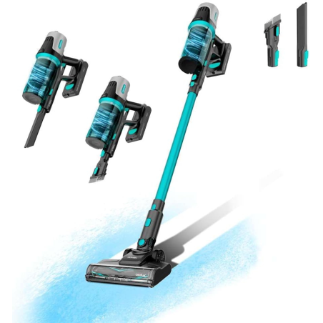 aspirator vertical cecotec conga rockstar 1500 horizon x-treme, 215w, autonomie 60min, acumulator 33,6 v, rezervor 600ml