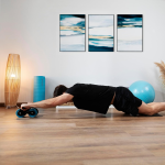 roata abdominala cu revenire cecotec drumfit ab fit, covoras antialunecare inclus