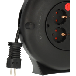 prelungitor cu rola brennenstuhl vario line, 4 prize, 10m, h05vv-f 3g1,5