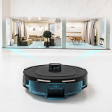 robot de aspirare conga 8490 ultimate ultra, 4 in 1, 7000 pa, laser, autonomie 170 minute, 2 perii centrale, functie mop, baza a