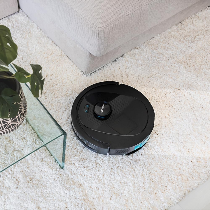 robot de aspirare conga 8490 ultimate ultra, 4 in 1, 7000 pa, laser, autonomie 170 minute, 2 perii centrale, functie mop, baza a