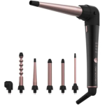 ondulator cecotec surfcare twistwaves, 5 capete interschimbabile, invelis ceramic, cot 90 grade, manusi termice, geanta si 2 cle