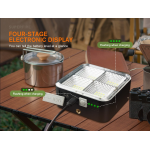 lampa led cu panou solar superfire fs38, pentru camping, 600 lm, incarcare usb, 4 moduri, prindere magnetica