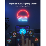 banda led govee neon rope 2 h61d4-w rgbic, inteligenta, 4m, sincronizare muzica, matter, wifi, alexa, google asistant - alb banda led govee neon rope 2 h61d4-w rgbic, inteligenta, 4m, sincronizare muzica, matter, wifi, alexa, google asistant - alb