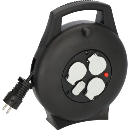 prelungitor cu tambur brennenstuhl vario line, 3 prize, 2 usb, 10m, h05vv-f 3g1,5