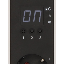 prelungitor brennenstuhl ecolor 3 prize, countdown, 1x usb a, 1x usb-c, buton on off 1,5m h05vvf 3g1,5, alb negru