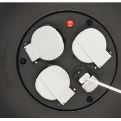 prelungitor cu tambur brennenstuhl vario line, 3 prize, 2 usb, 10m, h05vv-f 3g1,5