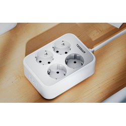 prelungitor tessan ts-ps01de, 4 prize, 2 x usb-a, 1x usb-c, incarcare rapida 25w