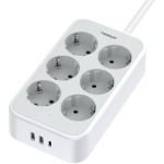 prelungitor tessan ts-ps02de, 6 prize, 2 x usb-a, 1x usb-c, incarcare rapida 25w