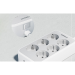 prelungitor tessan ts-ps02de, 6 prize, 2 x usb-a, 1x usb-c, incarcare rapida 25w