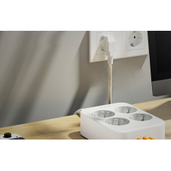 prelungitor tessan ts-ps01de, 4 prize, 2 x usb-a, 1x usb-c, incarcare rapida 25w