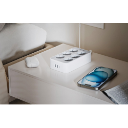 prelungitor tessan ts-ps02de, 6 prize, 2 x usb-a, 1x usb-c, incarcare rapida 25w