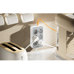 prelungitor tessan ts-ps02de, 6 prize, 2 x usb-a, 1x usb-c, incarcare rapida 25w