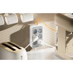prelungitor tessan ts-ps02de, 6 prize, 2 x usb-a, 1x usb-c, incarcare rapida 25w