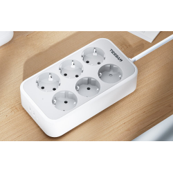 prelungitor tessan ts-ps02de, 6 prize, 2 x usb-a, 1x usb-c, incarcare rapida 25w