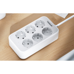 prelungitor tessan ts-ps02de, 6 prize, 2 x usb-a, 1x usb-c, incarcare rapida 25w