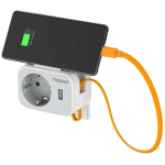 adaptor priza tessan ts-332, 1 priza, 1 port usb-c, 1 port usb, 10a adaptor priza tessan ts-332, 1 priza, 1 port usb-c, 1 port usb, 10a