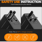 adaptor priza international tessan ts-wta02, 2xusb, 2xusb-c ,1xusb-c incarcare rapida , 35w