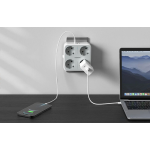 adaptor priza tessan ts-302-de-c, 4 prize, 2 x usb-a, 1x usb-c, 10a