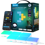 kit panouri mici luminoase led govee h8069, rgbic, wi-fi + bluetooth, 10 panouri, alexa , google asistant, matter kit panouri mici luminoase led govee h8069, rgbic, wi-fi + bluetooth, 10 panouri, alexa , google asistant, matter