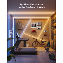 banda led govee cob h61e5 pro, 3m, rgbic+w, 1260 leds m,  alexa, google asistant, matter, bluetooth, wi-fi