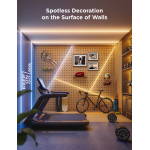 banda led govee cob h61e5 pro, 3m, rgbic+w, 1260 leds m,  alexa, google asistant, matter, bluetooth, wi-fi